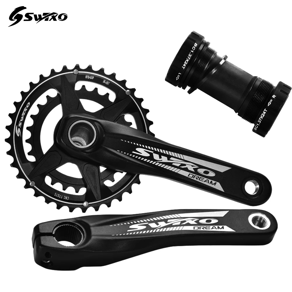 Велосипедный Кривошип SWTXO 170 мм 175 звездочка GXP MTB велосипедный с нижним