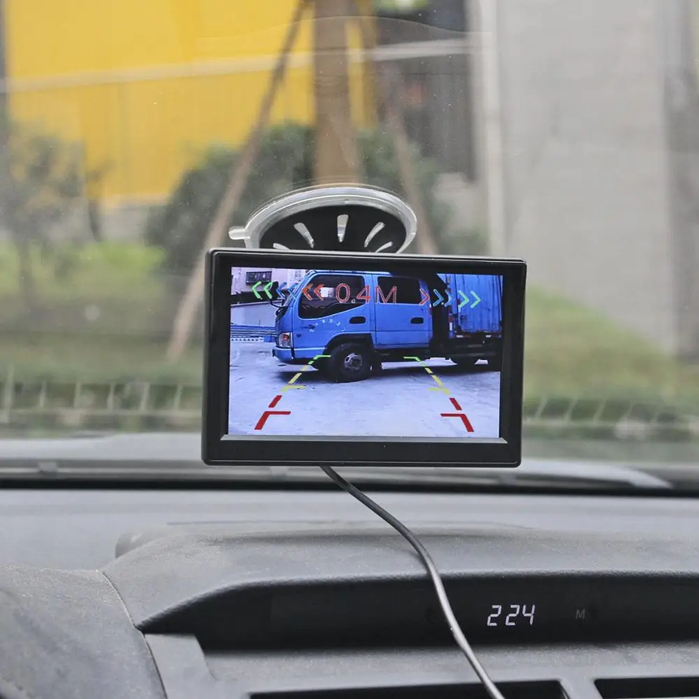 DIYKIT беспроводной 5 "TFT ЖК дисплей Автомобильный монитор + водонепроницаемый