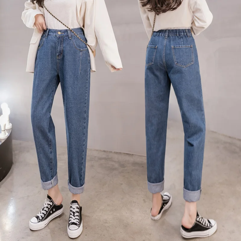 

Woman Jeans High Waist Clothes Wide Leg Denim Clothing Blue Streetwear Vintage Quality 2020 Fall Fashion Harajuku Straight