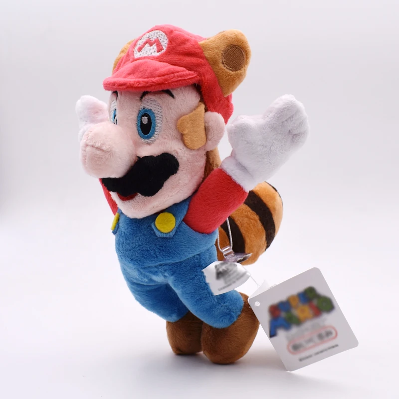 3 шт./компл. 8 &quot20 см Super Mario Bros Plushies аниме енот Tanooki Kitsune Fox Luigi White Racoon Fire Cute Kawaii