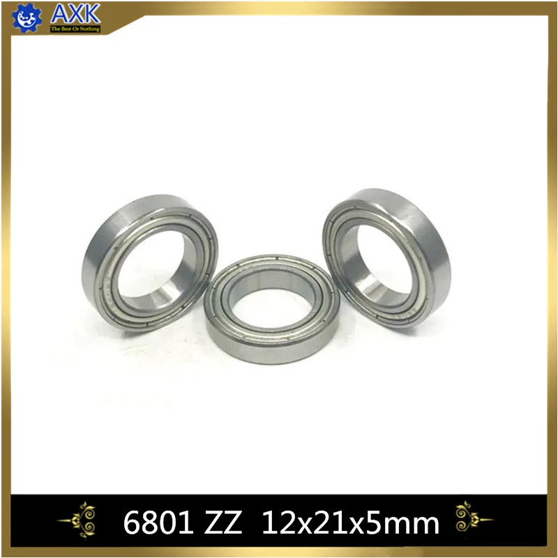 6801ZZ подшипник ABEC-5 (10 шт.) Размер: 12*21*5 мм Метрическая тонкий срез 6801Z упорные