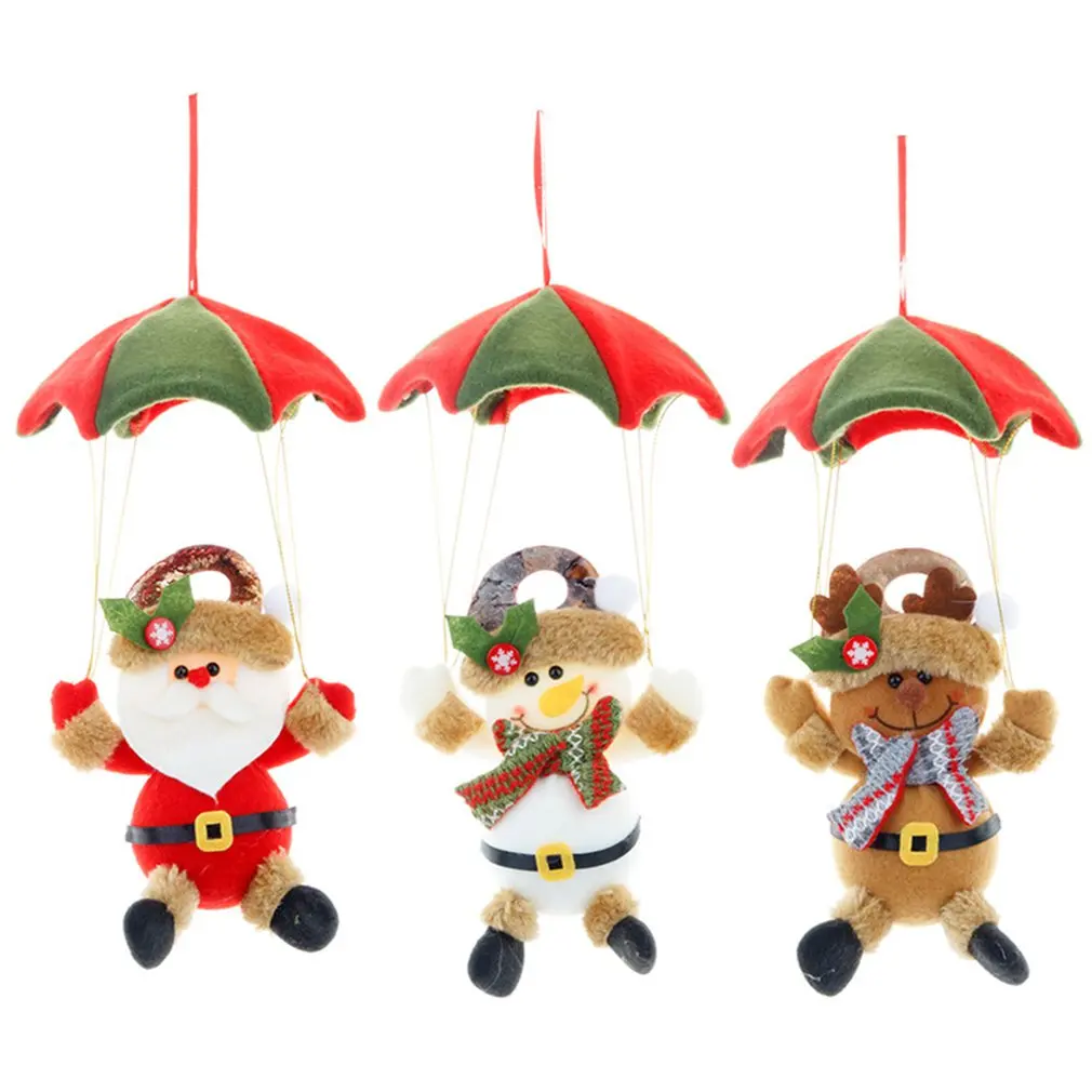 

Christmas Ornaments Skydiving Santa Claus Doll Christmas Home Mall Store Hanging Ornament Craft Gifts Christmas Decorations