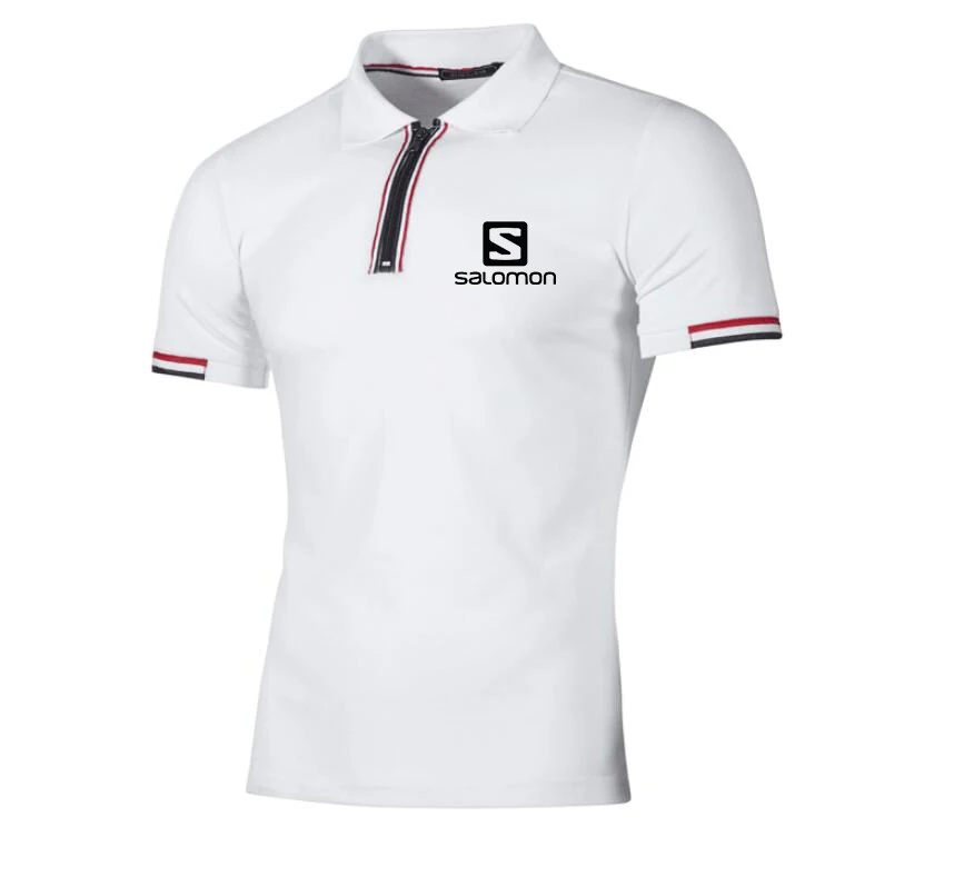 

new summer trend brand men's short-sleeved polo shirt cool breathable lapel casual simple shirt high quality men's polo shirt