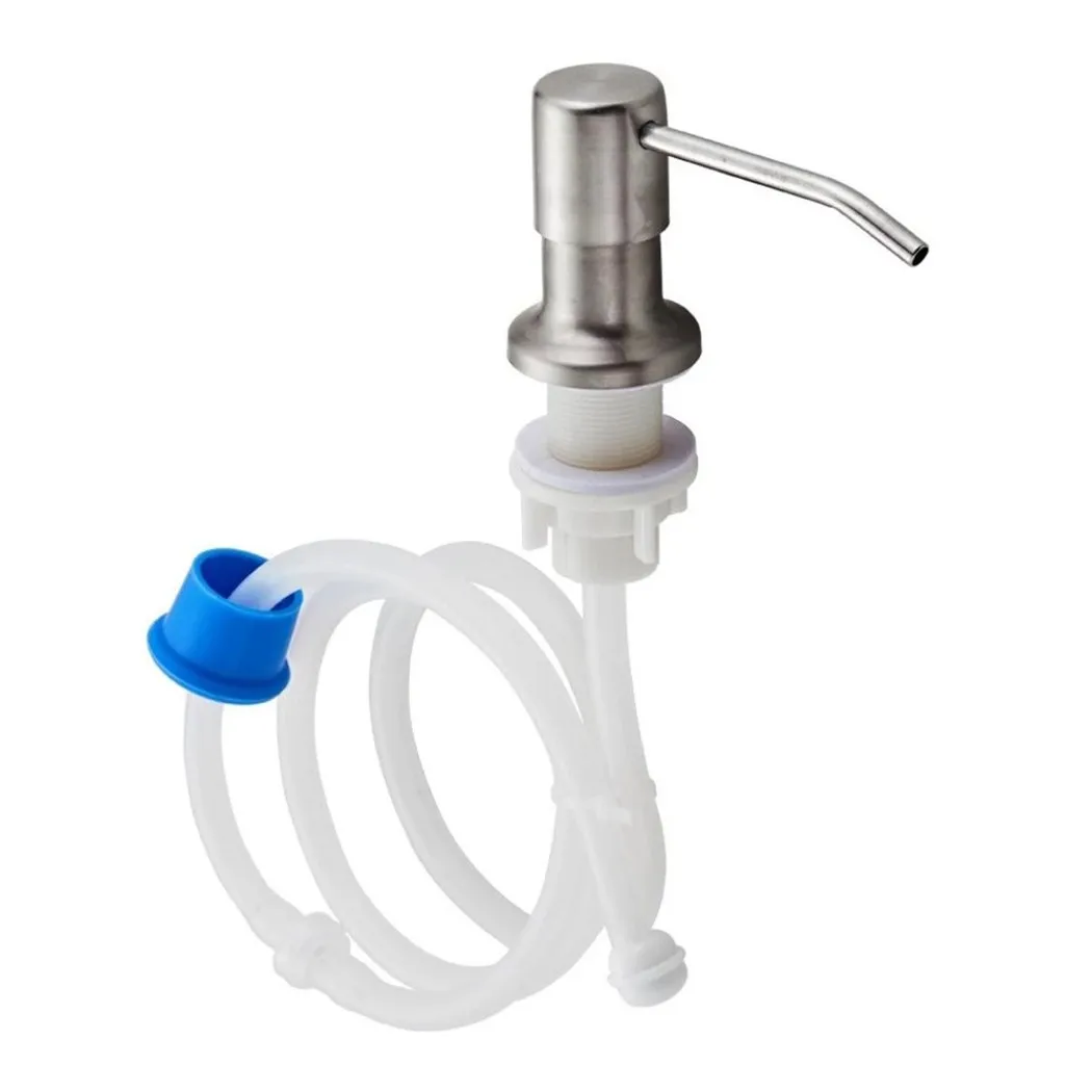

Opening 28mm-40mm 304 Stainless Steel Sink Soap Dispenser Pump Head Extension Silicone Tube For Soap Bottles
