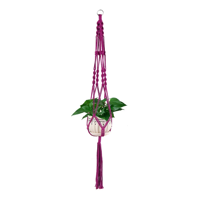 

Hanging Plant Handmade Macrame Plant Hanger Flower Pot Planter Hanger Wall Decor Courtyard Garden Hanging Planter Hanging Basket
