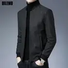 Мужская повседневная куртка с Бейсбольным воротником, однотонная Классическая ветровка, Осень-зима 2022