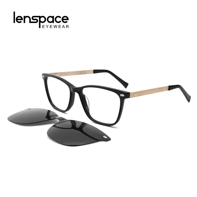 

Солнцезащитные очки Lenspace женские, поляризационные квадратные, с магнитной застежкой, из сплава, с защитой от сисветильник, в ацетатной опра...