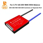 Защитная плата литий-ионного аккумулятора BMS 16S, 60 В, 50 А, 40 А, 30 А, 20 А, 15 А, 60 А, 18650 см со сбалансированным соотношением для электровелосипеда, скутера, велосипеда