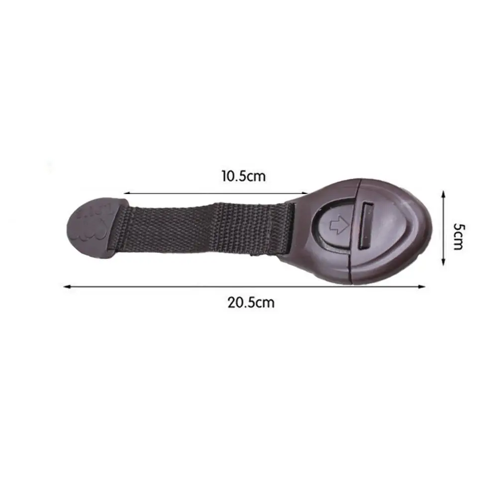 

1Pc Webbing multifunctional protective safety lock safety cloth Drawer be child lock lockAdjustable Baby safety belt protec V9B8