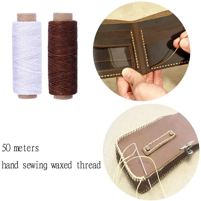 

Leather Hole Punch Tool 4mm Silent Leather Hole Punch Stitching Hand Pliers with Leather Needle Leather Craft Tool