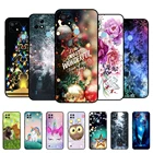 Чехол-накладка для Realme C21, 6,5 дюйма, силиконовый, черный чехол ТПУ, с изображением снега, снежинки, Рождества