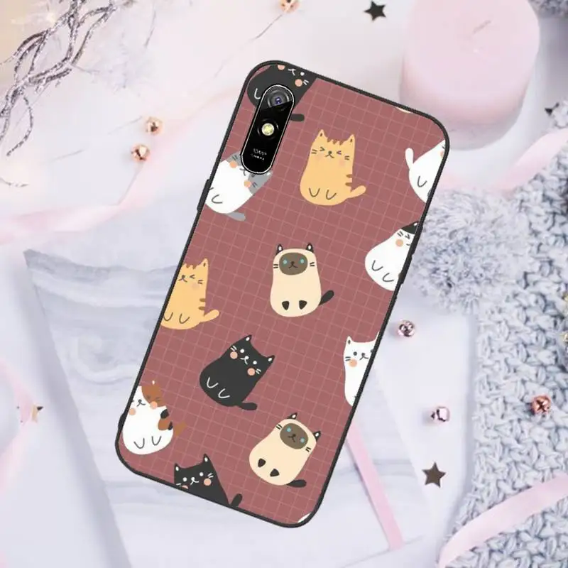 

Phone Case For Xiaomi Mi Redmi Note 7 8 9 pro 8T 9T 9S 9A 10 Lite pro Cat Cute Kitten