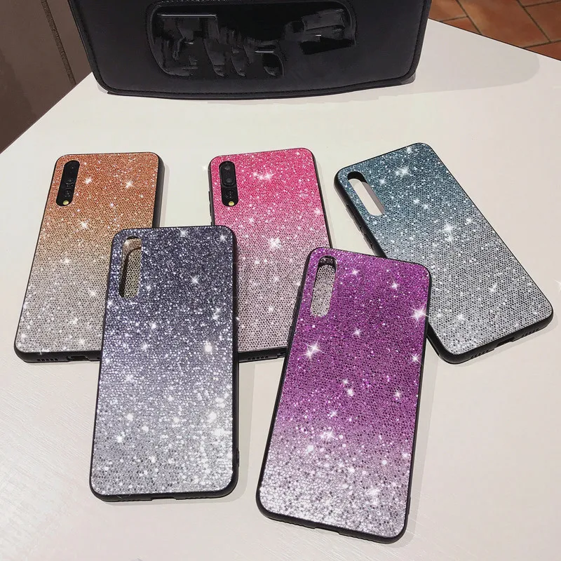 Блестящий чехол с блестками для samsung Galaxy A50 A80 A90 A60 A30 A20 A40 A70 чехол для samsung Galaxy M30 Чехлы для телефона