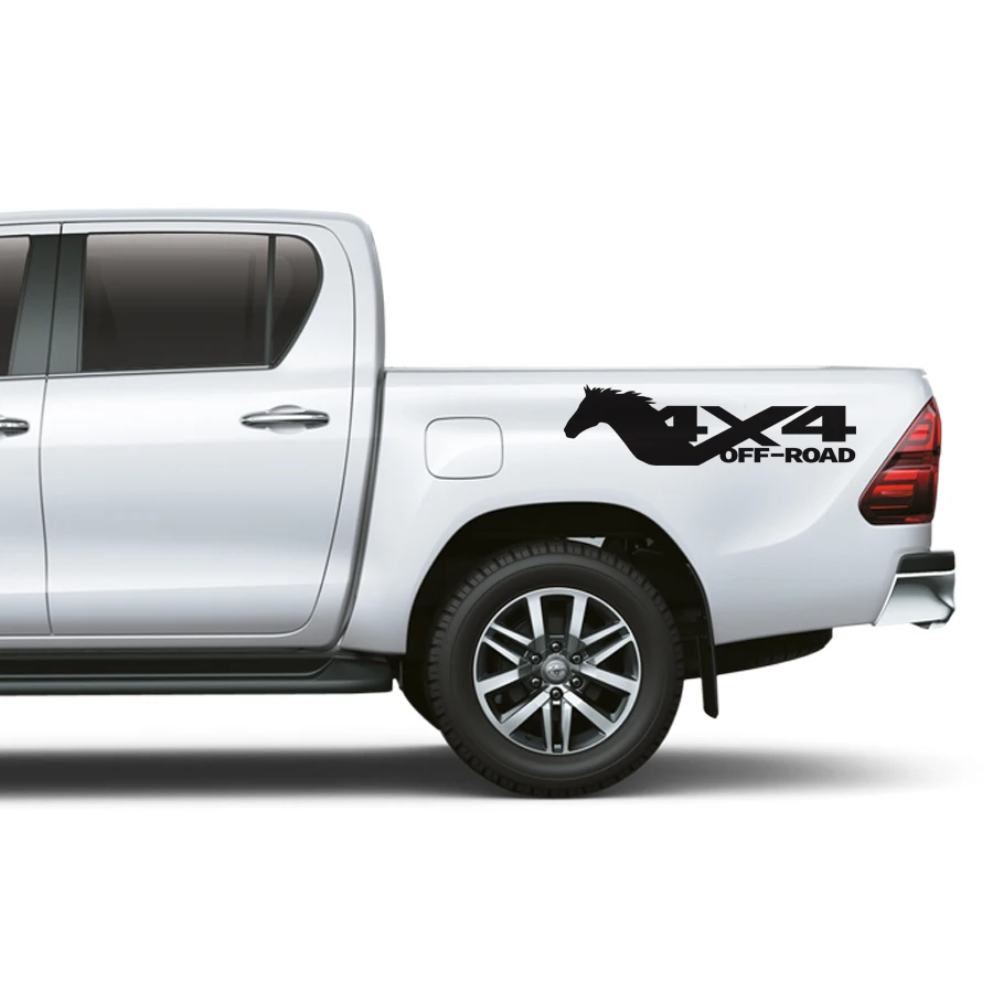 Левая и правая 4x4 лошадь внедорожная Наклейка виниловая внедорожная 4x4 для внедорожника наклейка звукосниматель наклейка 4x4 автомобиля Наклейка
