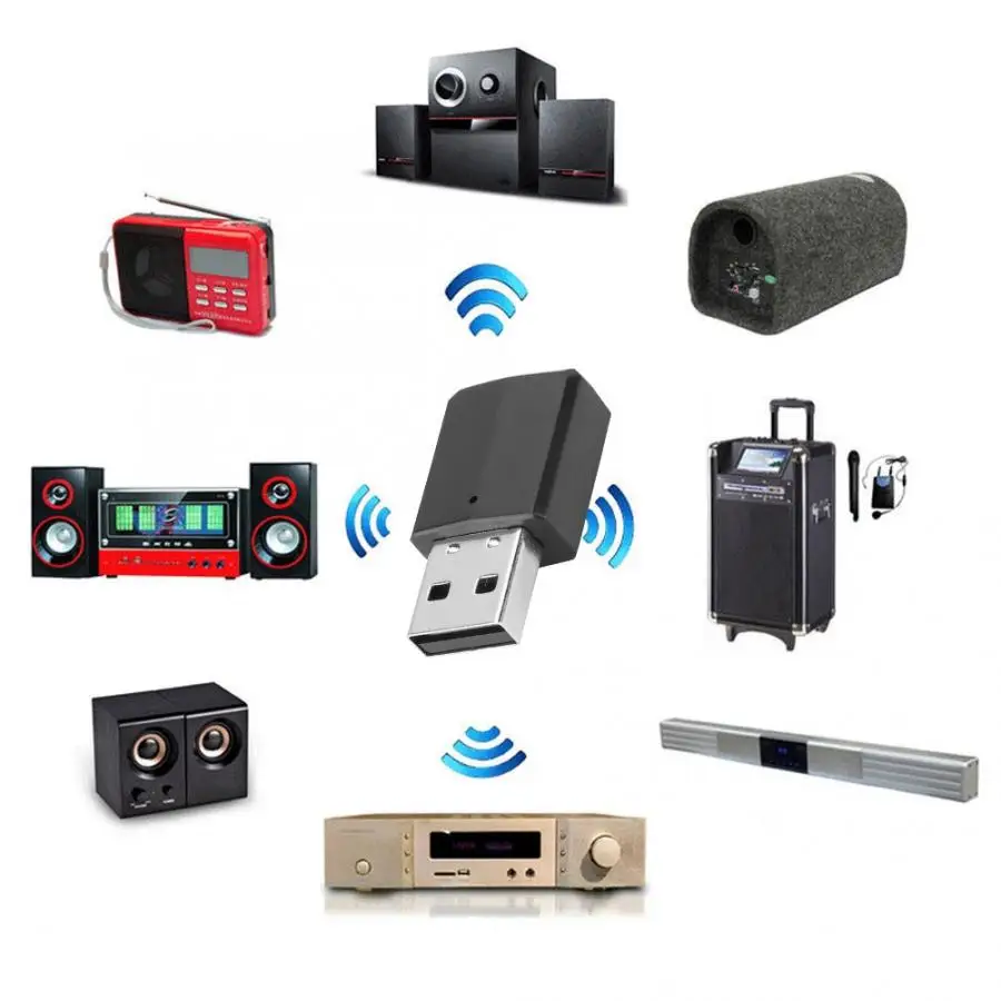 Приемник-передатчик совместимый с Bluetooth 2 в 1 3 5-mUSB портативный беспроводной