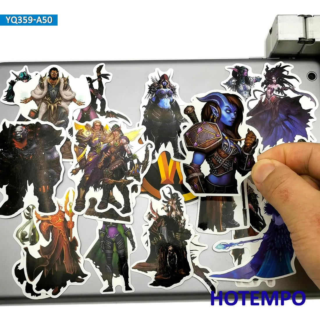 50 шт Аниме Стиль Azeroth мир классические наклейки из игры игрушка для Мобильный