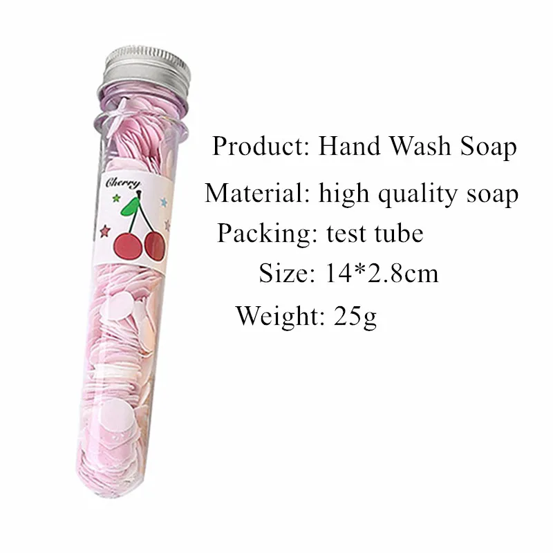 

Mini Disposable Washing Hand Paper Soap Body Washing Bath Test Tube Confetti Foaming Flower Paper Soap Makeup Removal For Nails