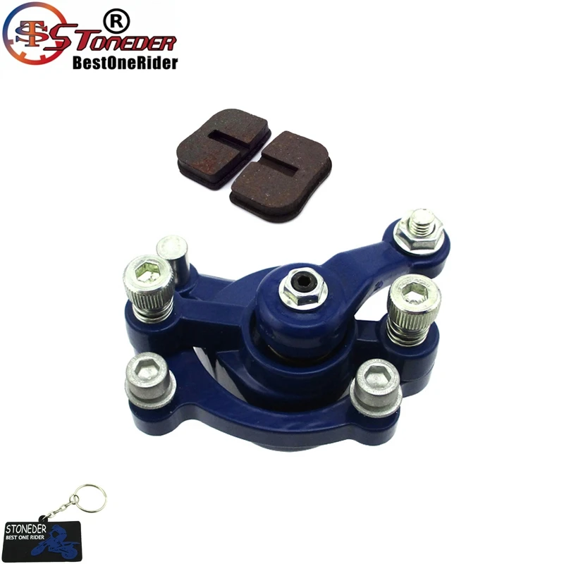 Левый дисковый тормозной суппорт STONEDER для 33cc 43cc 49cc 50cc стоячий скутер с газовым
