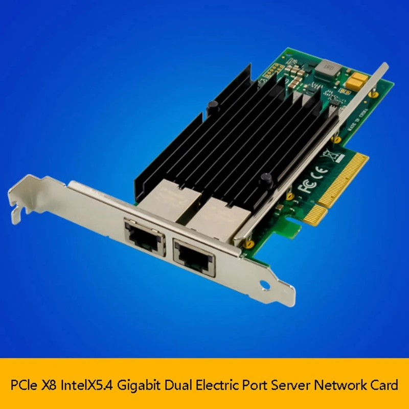 PCI-E X8 Gigabit Server Network Card X540 Dual Electrical Port 10GbE Ethernet NICs for PC