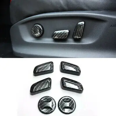 

Carbon Fiber Inner Car Seat Adjustment Button Cover For VW Jetta AT 2016-2019