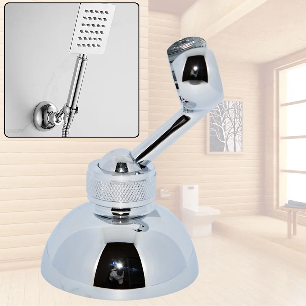 

Adjustable Chrome Shower Head Wall Mounted Holder Metal Bathroom Bracket Clip Copper Shower Head Holder For Bathoom