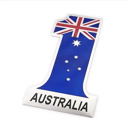 

Австралийская эмблема № 1 с флагом, автомобильный значок, наклейка на Бензобак Мотоцикла, автомобильные аксессуары