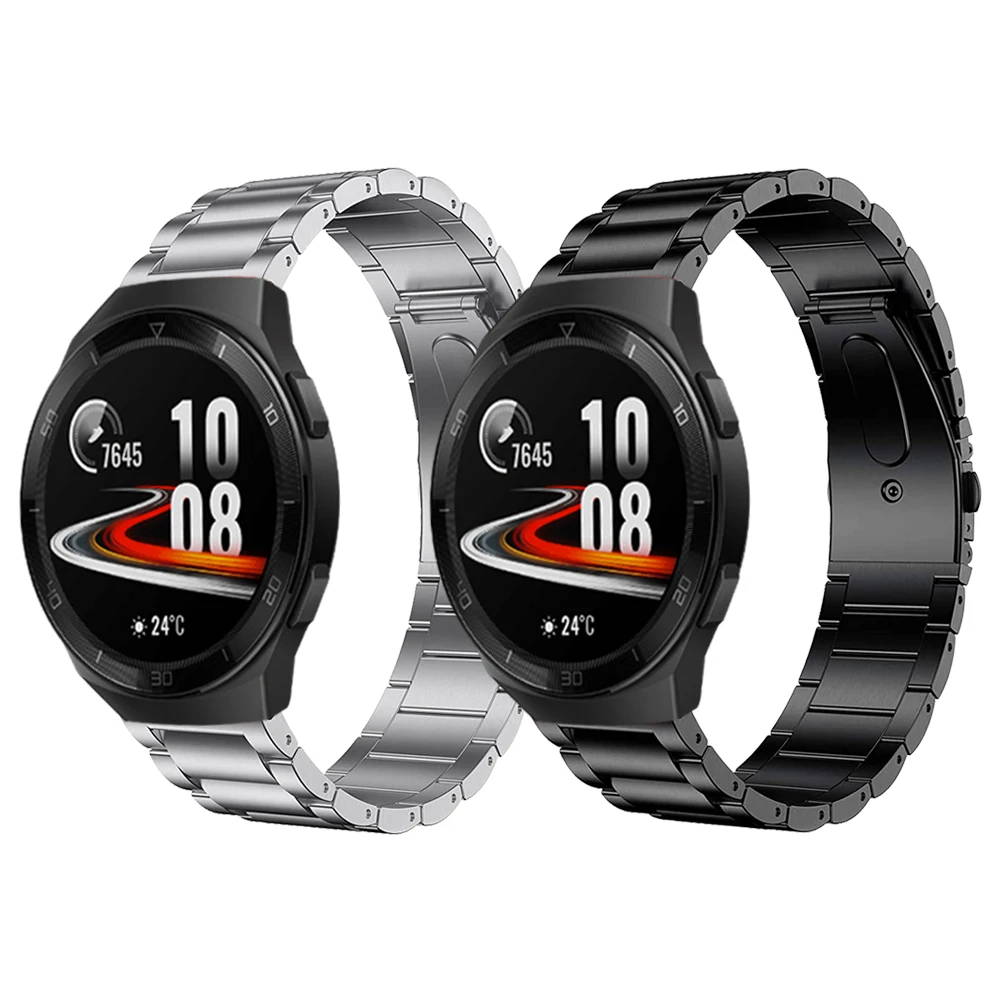 

Titanium Strap For Huawei Watch GT 2e band for Watch GT2 Pro GT2 46mm & Magic Watch bands Metal Stainless steel clasp Bracelet