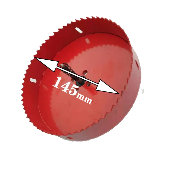 145mm Оптовые продажи 15-150 мм биметаллические Кольцевые пилы для дерева долото для обработки металла резки металла стали алюминия железа дерева Ручные инструменты - Цвет: 145mm