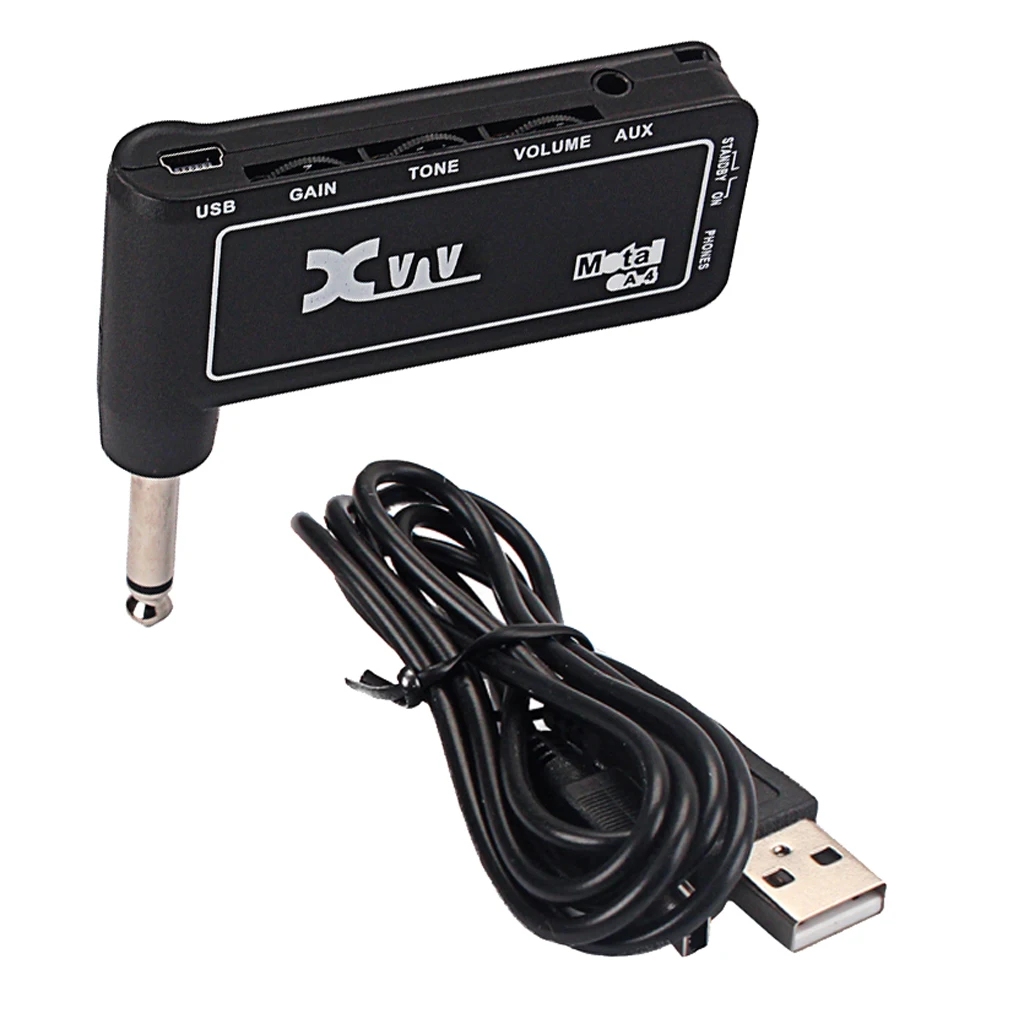 

Mini 6.35mm Electric Guitar Plug Headphone Amp Amplifier Adapter Plug