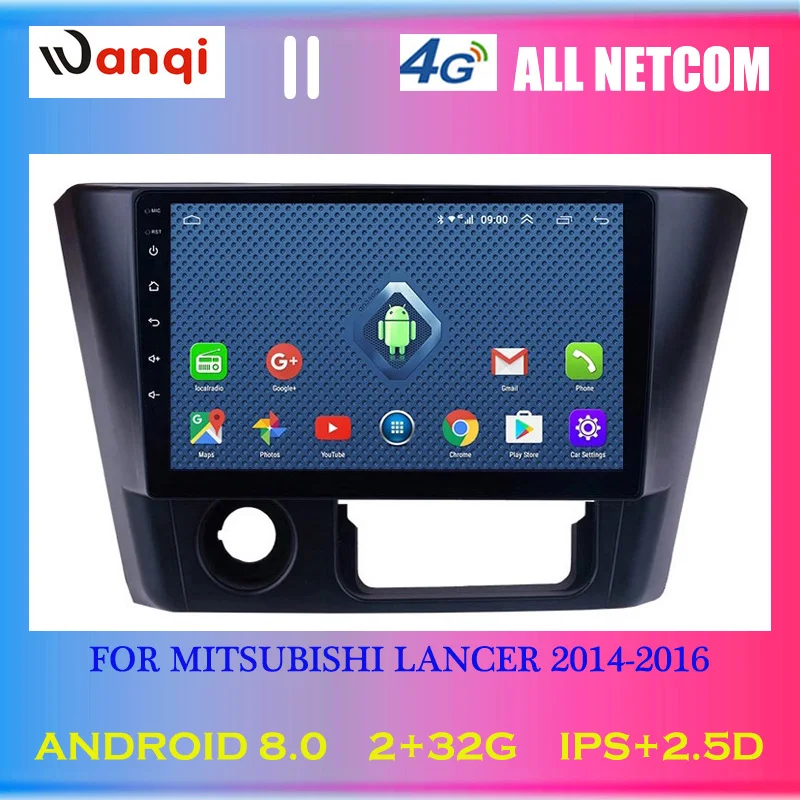 4G Lte все Netcom Android 8 0 Авто Стерео 9 дюймов HD сенсорный экран для 2014 2016 Mitsubishi Lancer радио