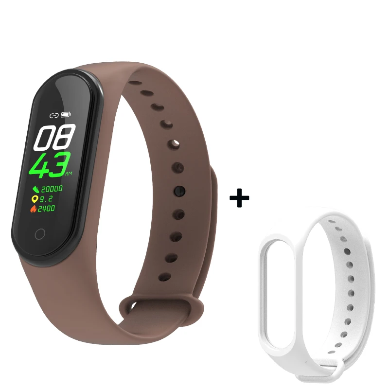As shown33 Smart Fitness Bracelet M4 Tracker Waterproof Pedometer Blood Pressure Watch Support Multi-Languauge Wristband For Men Women Kids - Цвет: As shown33