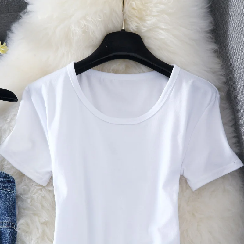 New Fashion Summer Girl Students Simple White T-shirt + Single-breasted Denim Strap Dress Twp-piece Set Women Slim Jeans |