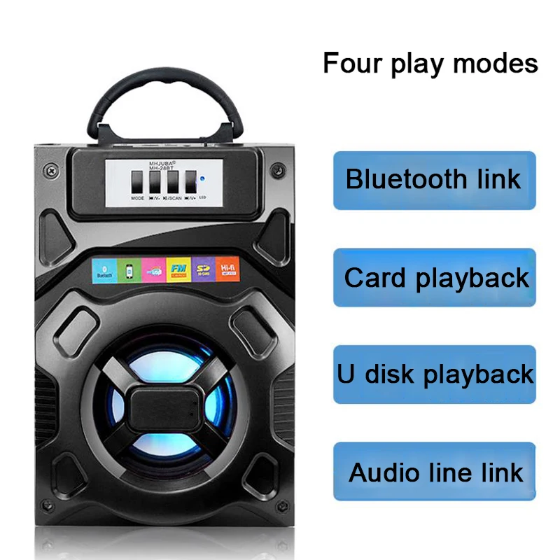 GAS-B28 уличный портативный динамик с синими зубами U-диск Портативный танцевальный