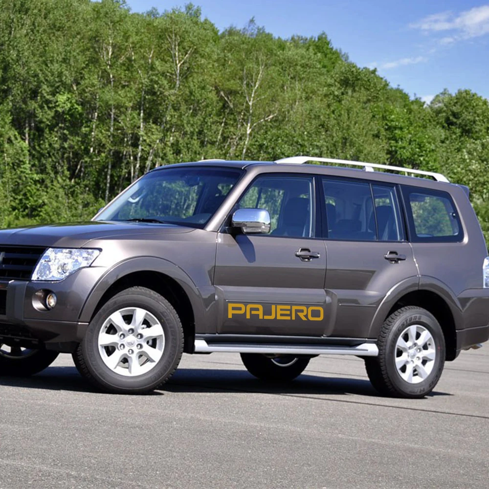 Наклейки на двери автомобиля 2 шт. виниловые наклейки сделай сам для Mitsubishi Pajero