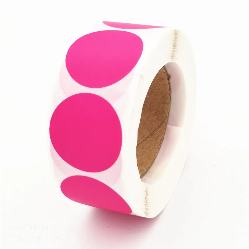 

Round Colorful Coding Label Stickers Dots Kids Toy Stickers Decoration Teacher Reward Writable Gift Packaging Stationery Sticker