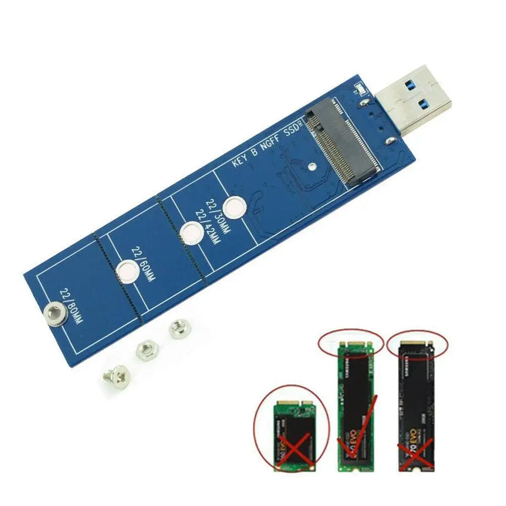 

M.2 to USB3.0 Adapter B Key M2 NGFF SSD Adapter Card 2013 Macbook For Air 2015 Hard 2016 2014 pro Converter Drive H4L3