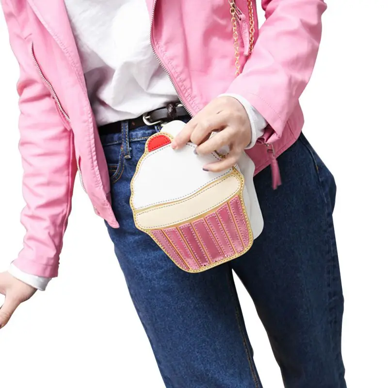 Пакеты для мороженого женщин 2019 милые мини-сумки с мультяшным кексом из