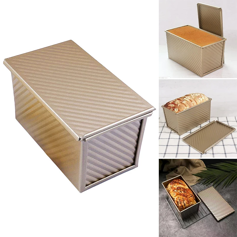 

Gold Loaf Pan Dessert DIY Kitchen Tool Non stick Mold Toast Baking Mould