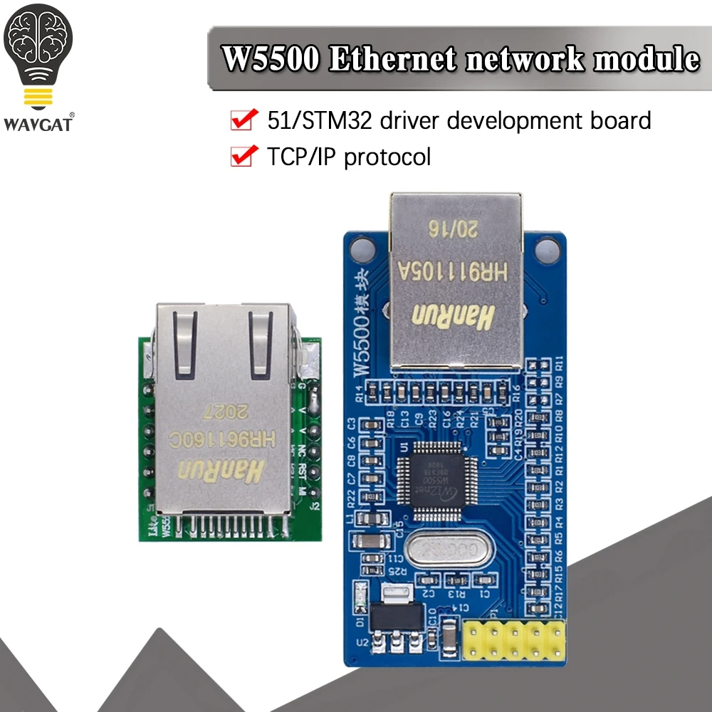 

W5500 Ethernet network module hardware TCP / IP 51 / STM32 microcontroller program over W5100