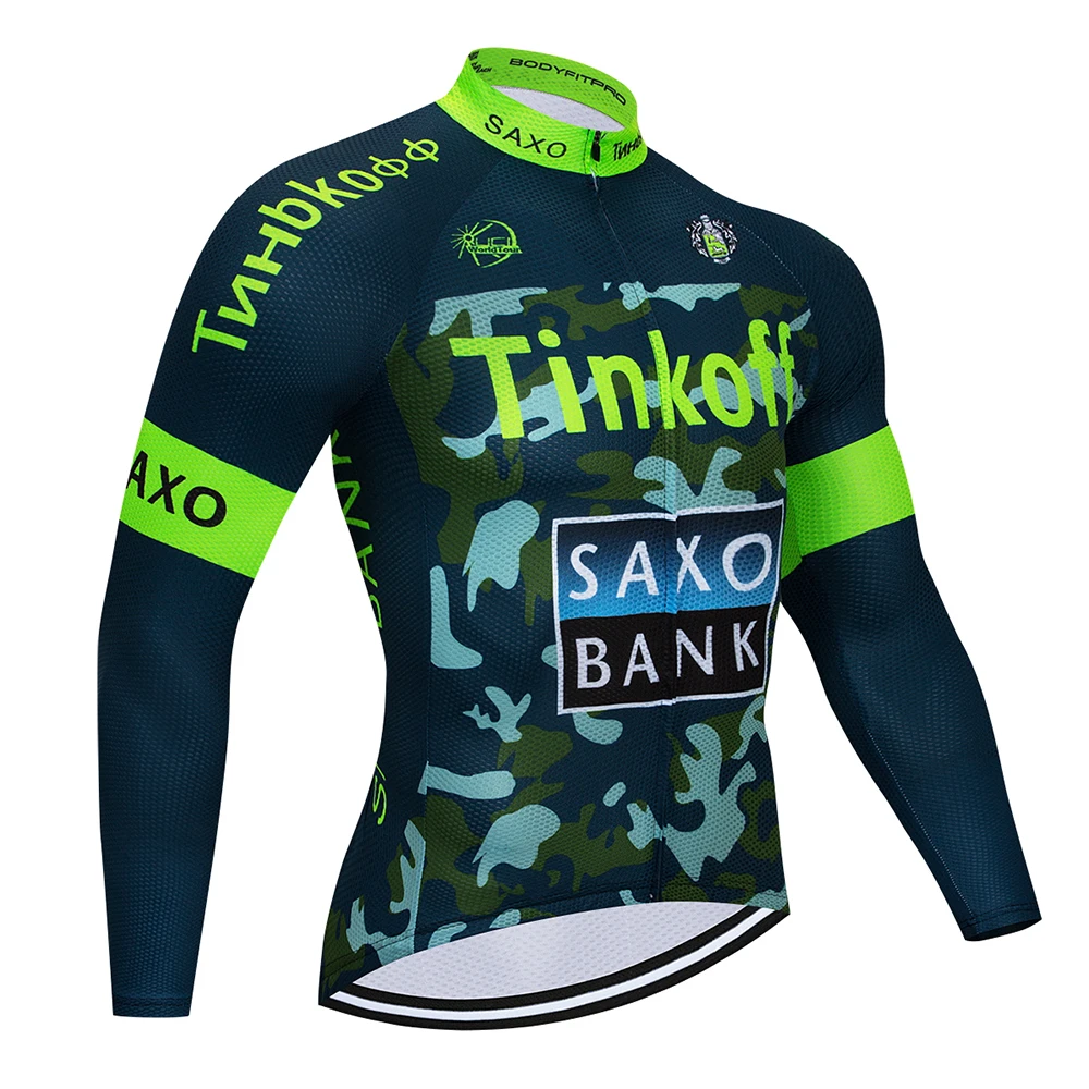 Cycling Jersey Tinkoff, комплект из Джерси с длинным рукавом для велоспорта, Летний Дышащий комбинезон, ropa ciclismo, одежда для велоспорта, MTB велосипеда, мужская одежда - Цвет: Cycling Jersey