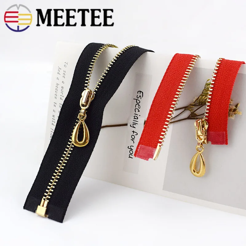 Meetee/комплект из 2 предметов 5 шт. 40 70 см 3 # металлическая молния открытая для шитья