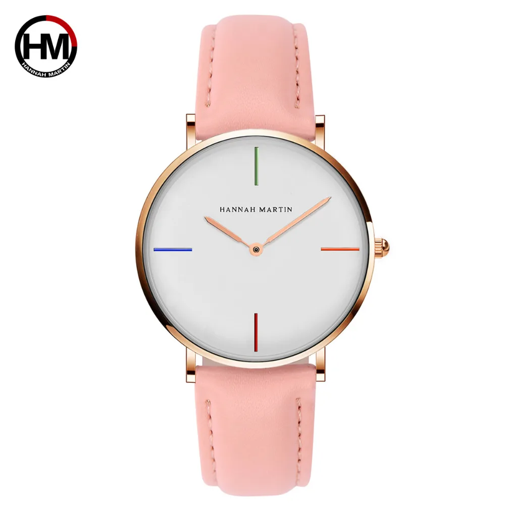 

Fashion Women Watch Japan Quartz Movement Leather Strap Unique Ladies Gifts Waterproof Wristwatch reloj mujer relogio feminino