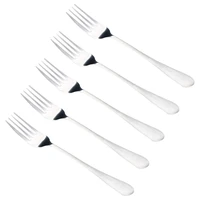 8 19 silver stainless steel dinner fork long handle table fork dessert steak fork western tableware 25 pcs