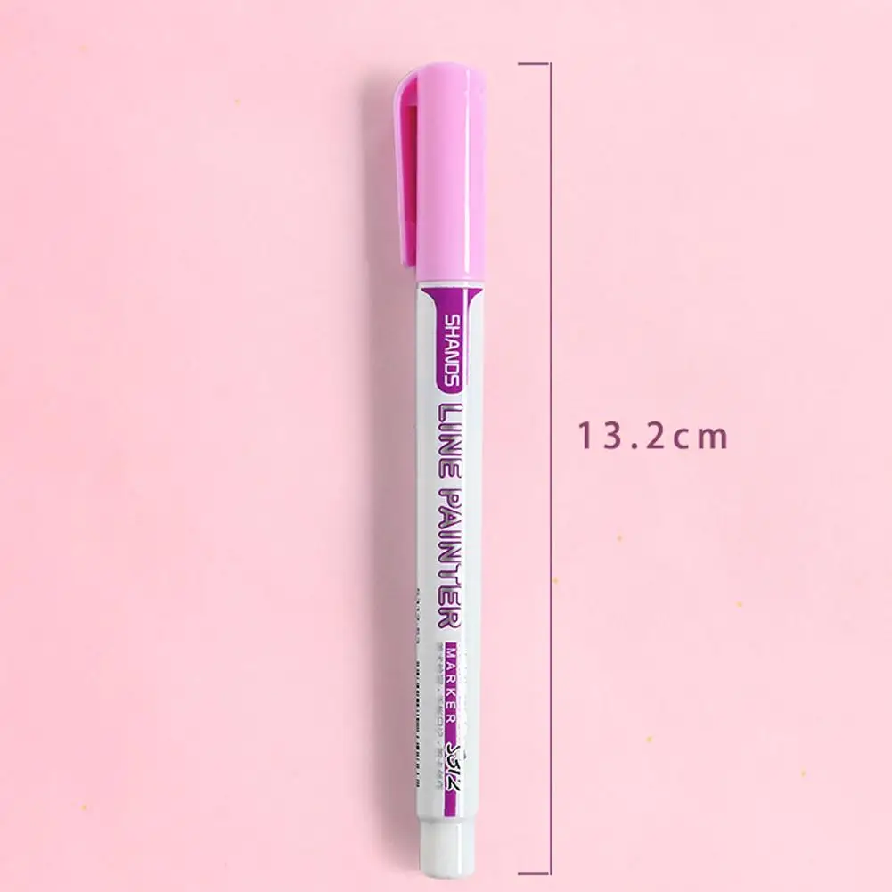 Маркер ручки краски Контурные Перманентный маркер 8 цветов двойная линия ручка