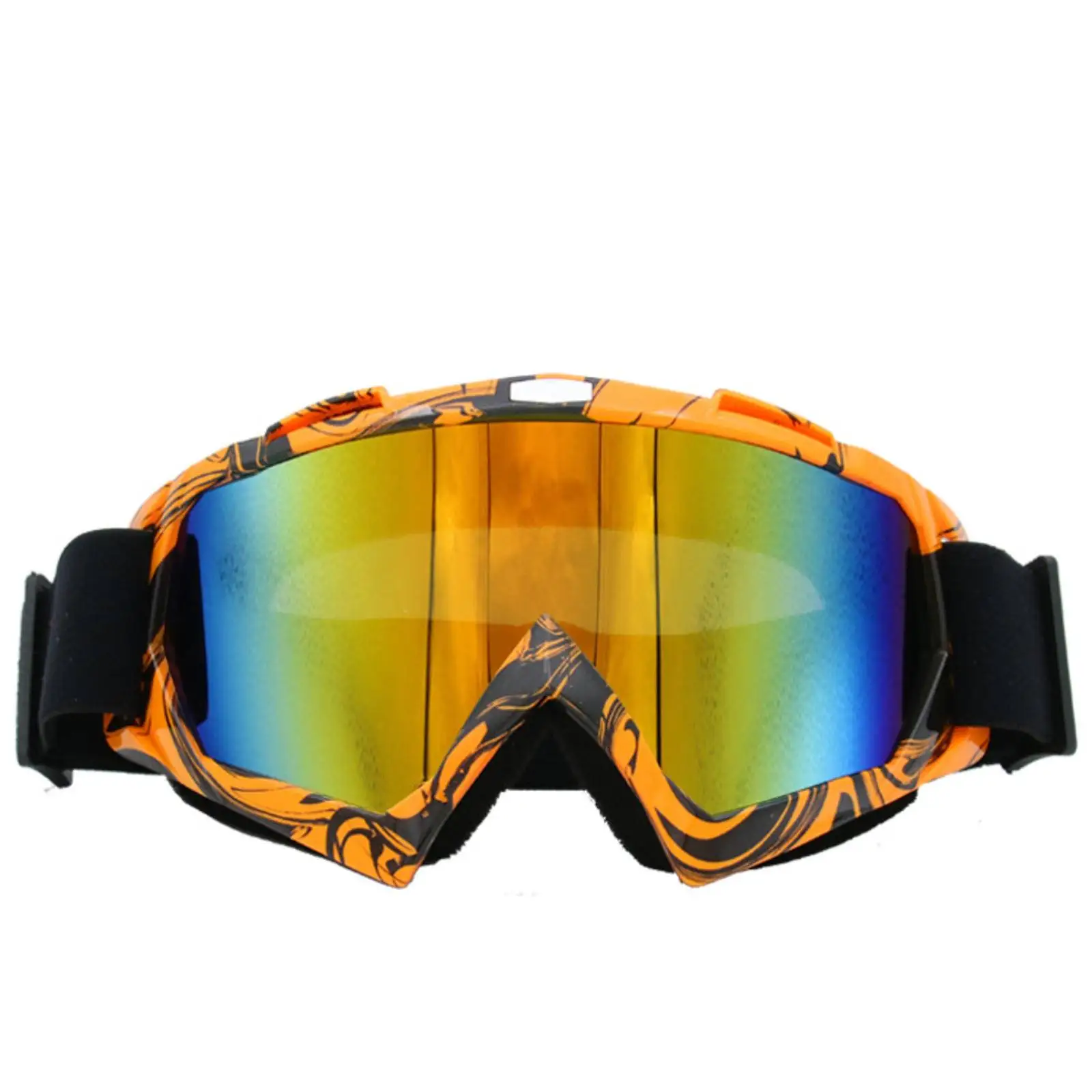 

Single Layer Motorcycle Protective Goggles Cross-Country Ski Glasses UV400 Anti-UV Riding Sports Mountaineering Goggles