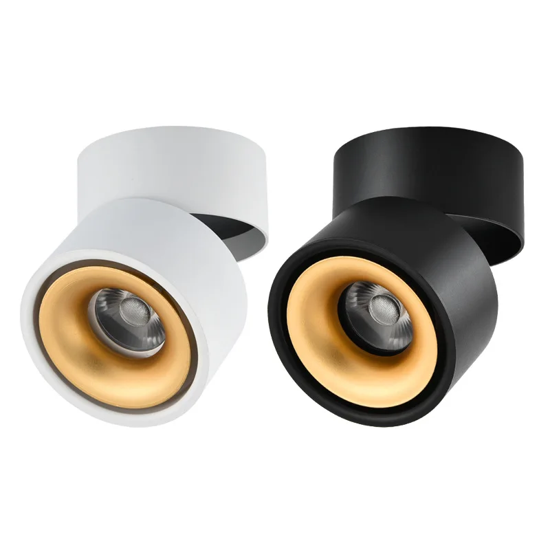 $15.42 Led Downlight Surface Orientable 350° COB Dimmable 7W 10W 12W 15W Ceiling Lamps Light track light AC 220V Hotel Restaurant Spot