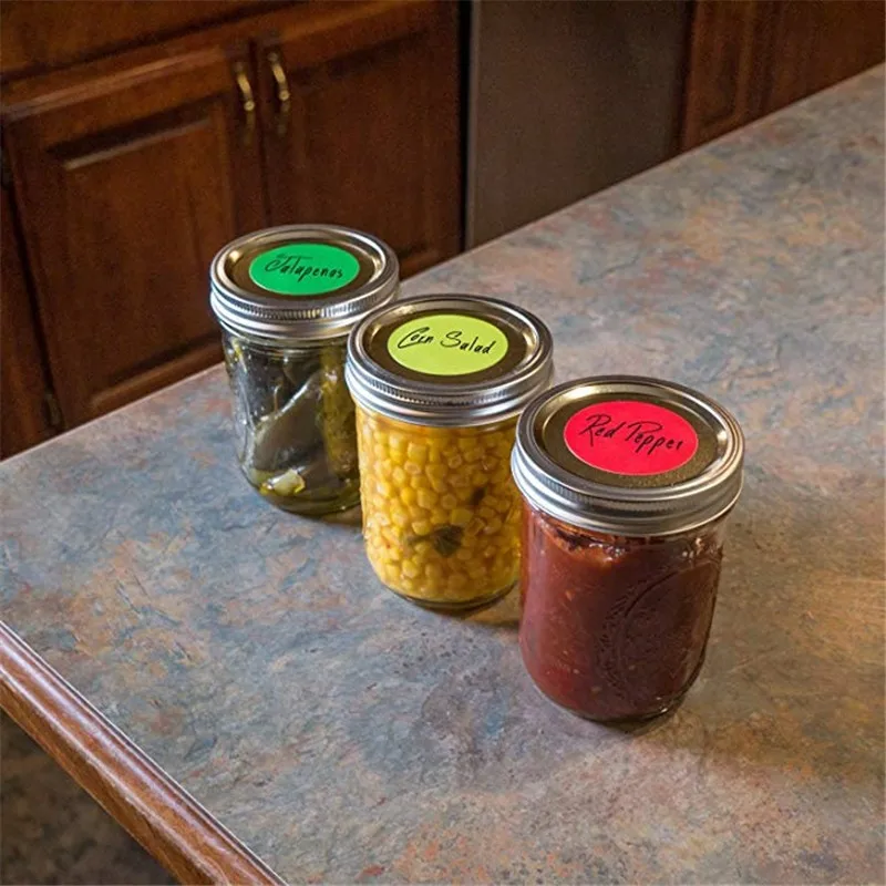 

500labels/roll 1inch Round Blank Stickers Classification Label Stickers Chroma Label Stickers Handwrite