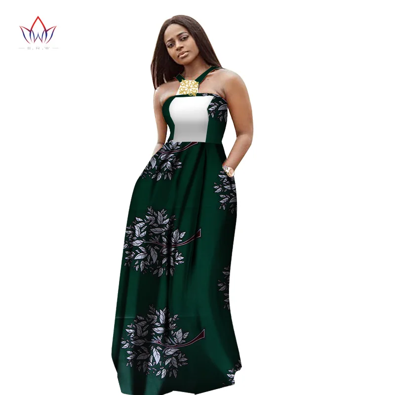 Летние макси платья стиль африканские платья для женщин Vestidos африканская одежда Дашики размера плюс платья для вечеринок WY2740 - Цвет: 14