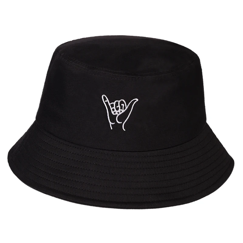 Панама женская с вышивкой на пальцах Модная хлопковая шляпа от солнца для отдыха