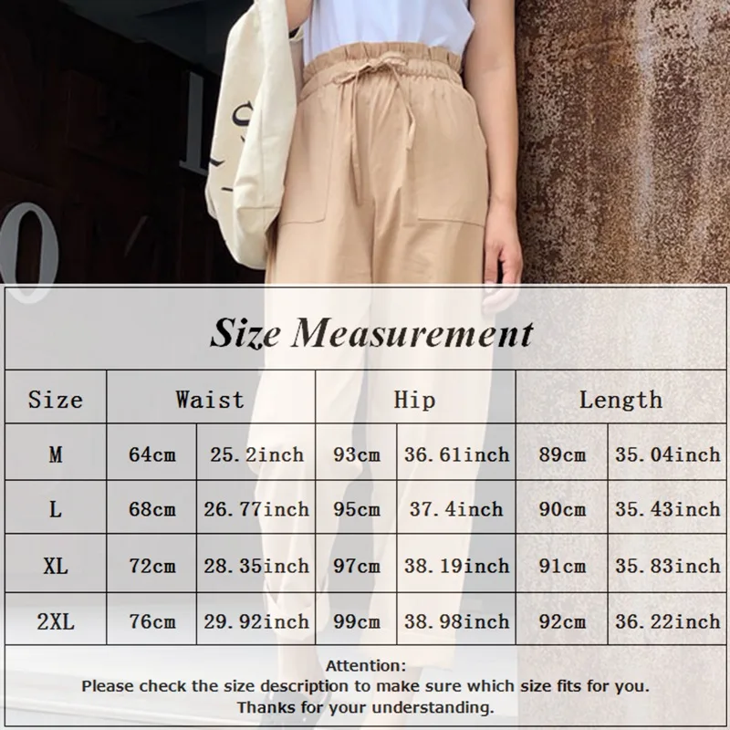 

Spring Women Pencil Pants Plus Size Cotton Pants Female Autumn High Waist Loose Trousers Capris Good Fabric